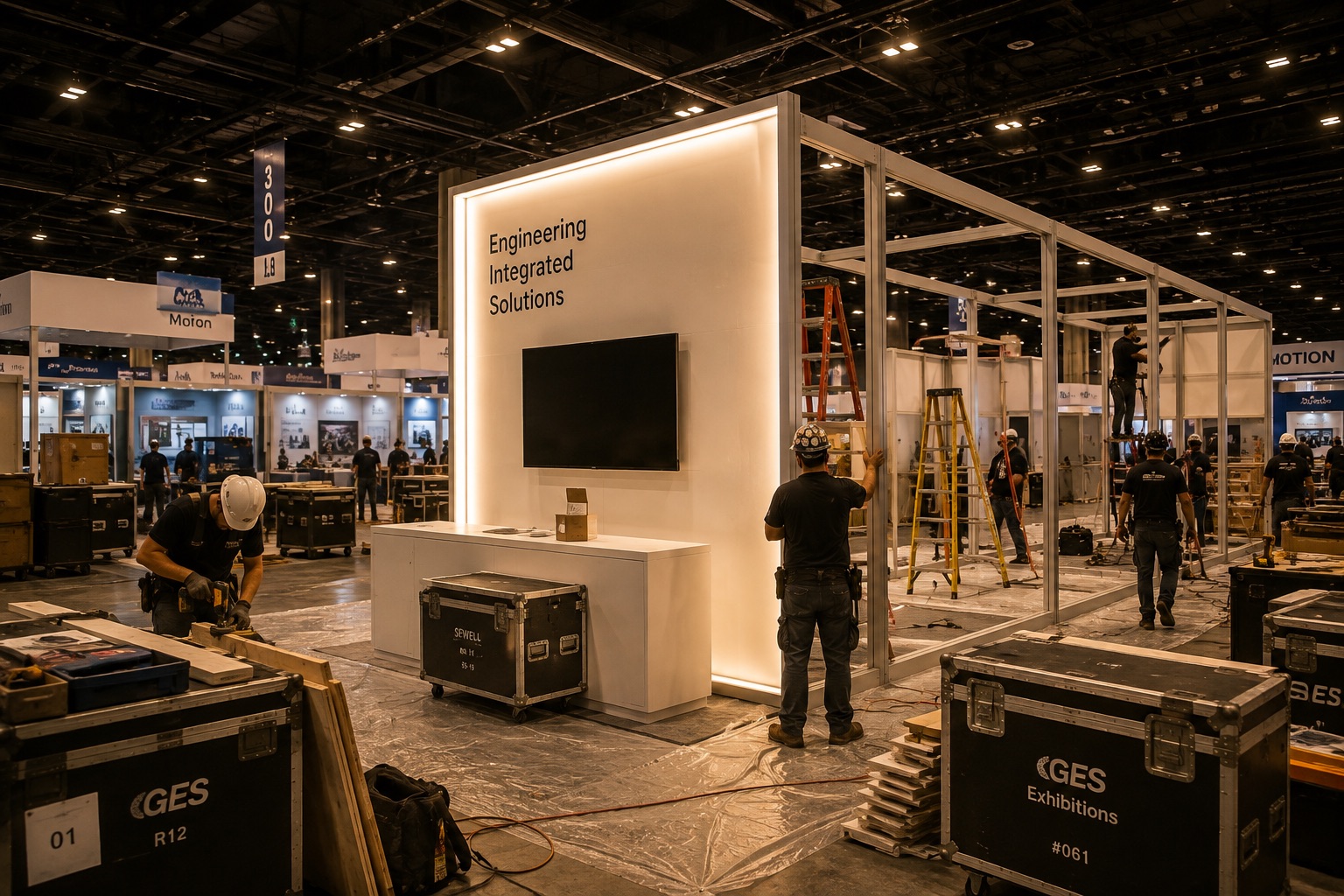 Custom designed exhibition booth