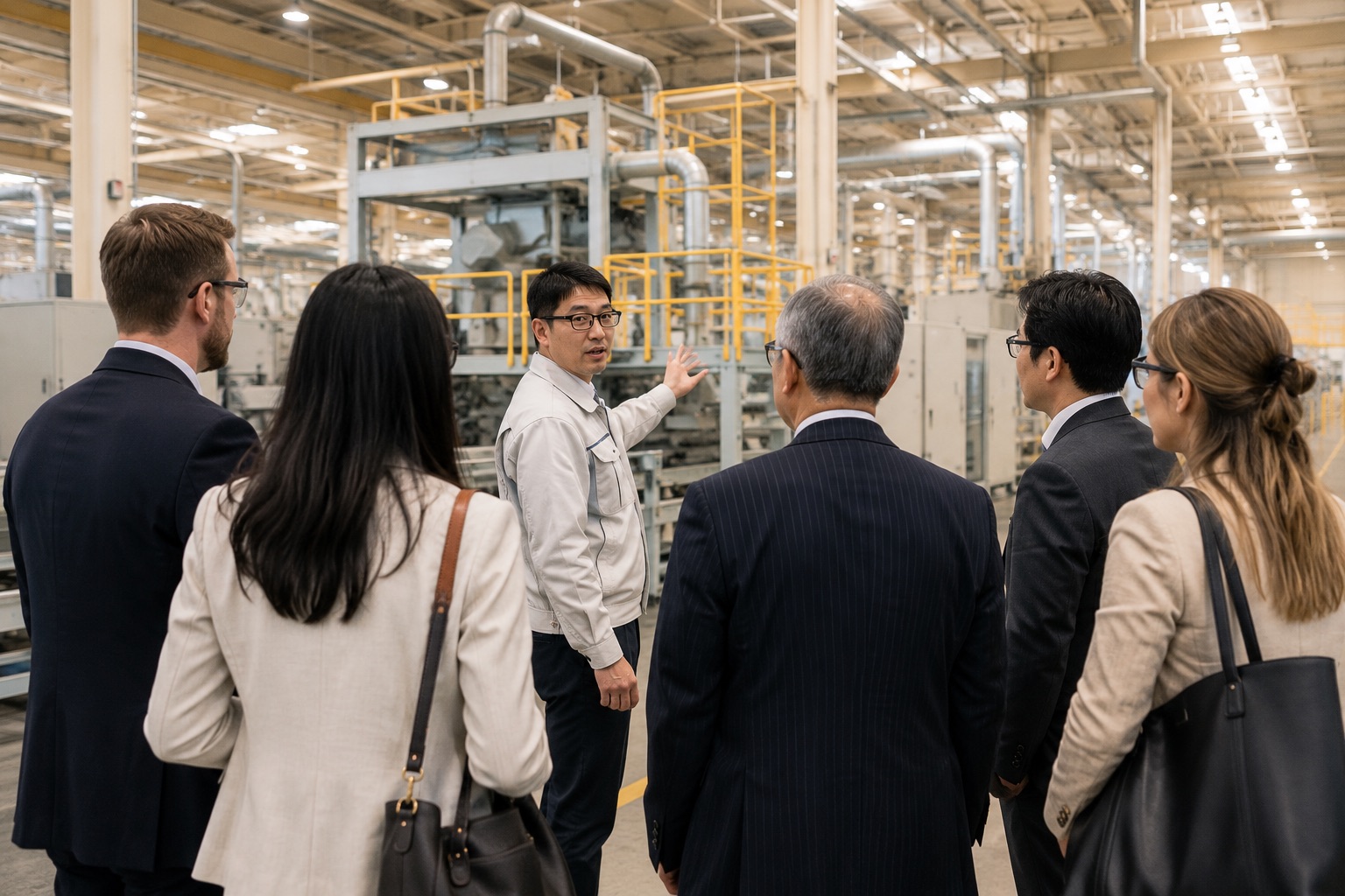 Business delegation on a study tour