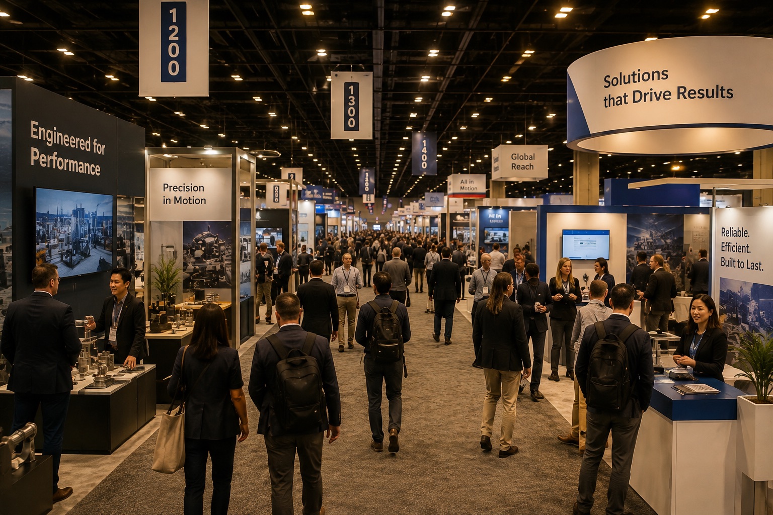 Trade show exhibition floor