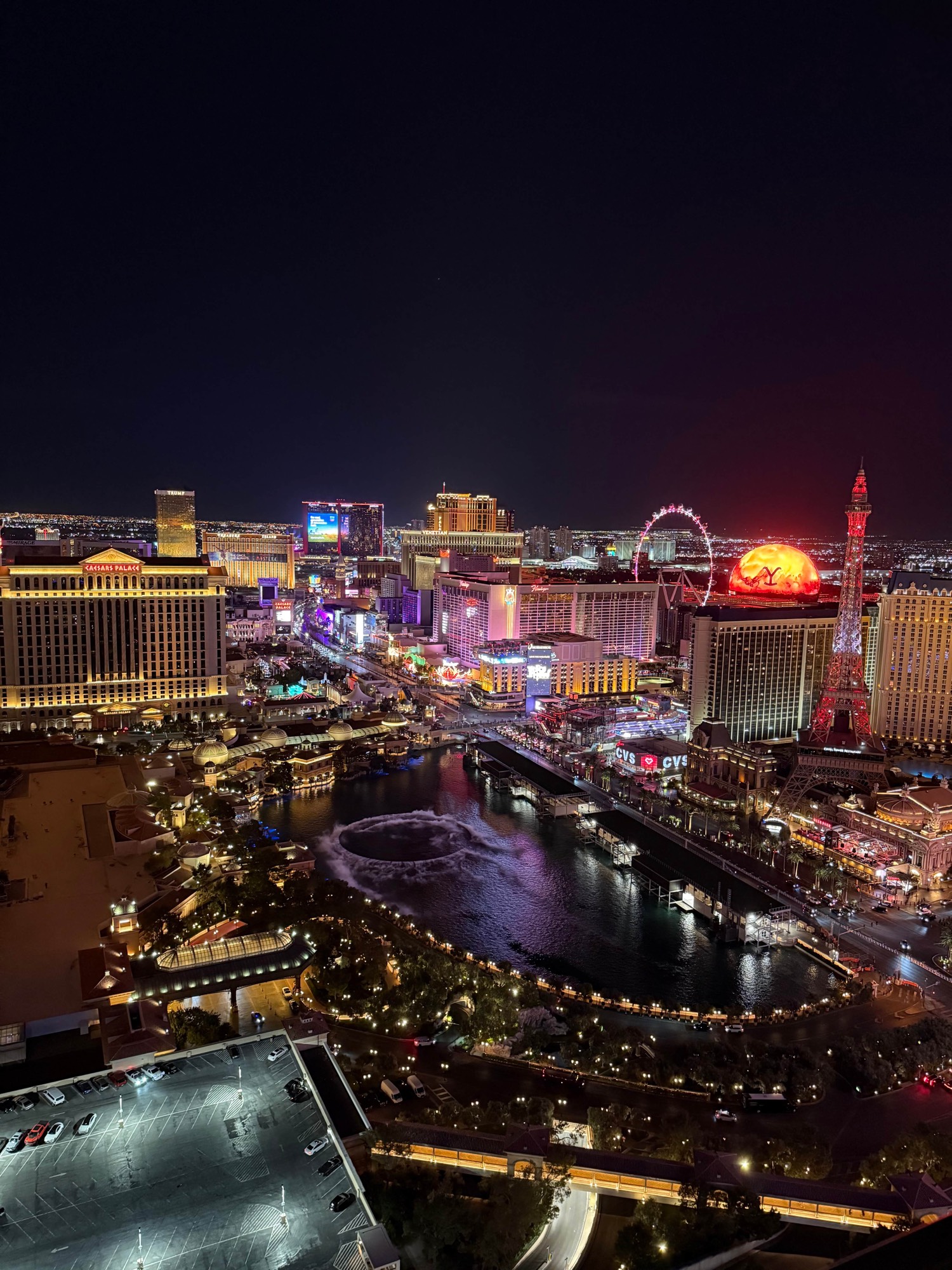 The Las Vegas Strip at night
